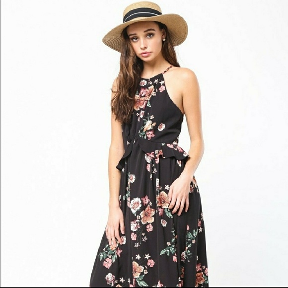 ⏰LAST CHANCE⏰ Black floral maxi dress - Picture 5 of 6